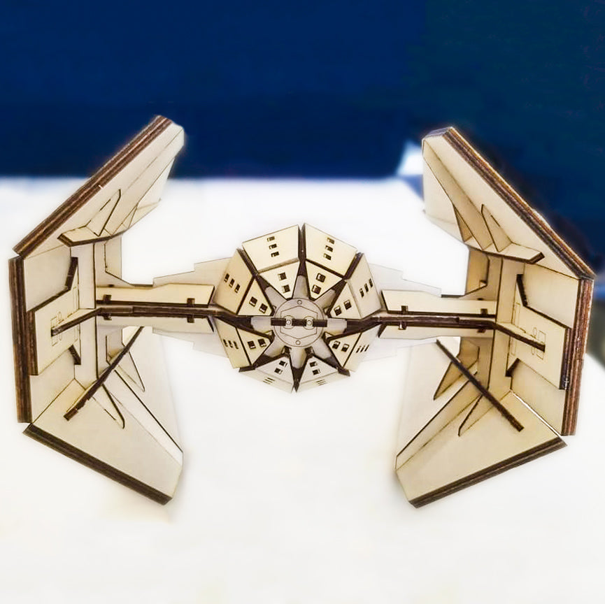 🛠️ Caza Imperial TIE Fighter - Rompecabezas 3D⚫