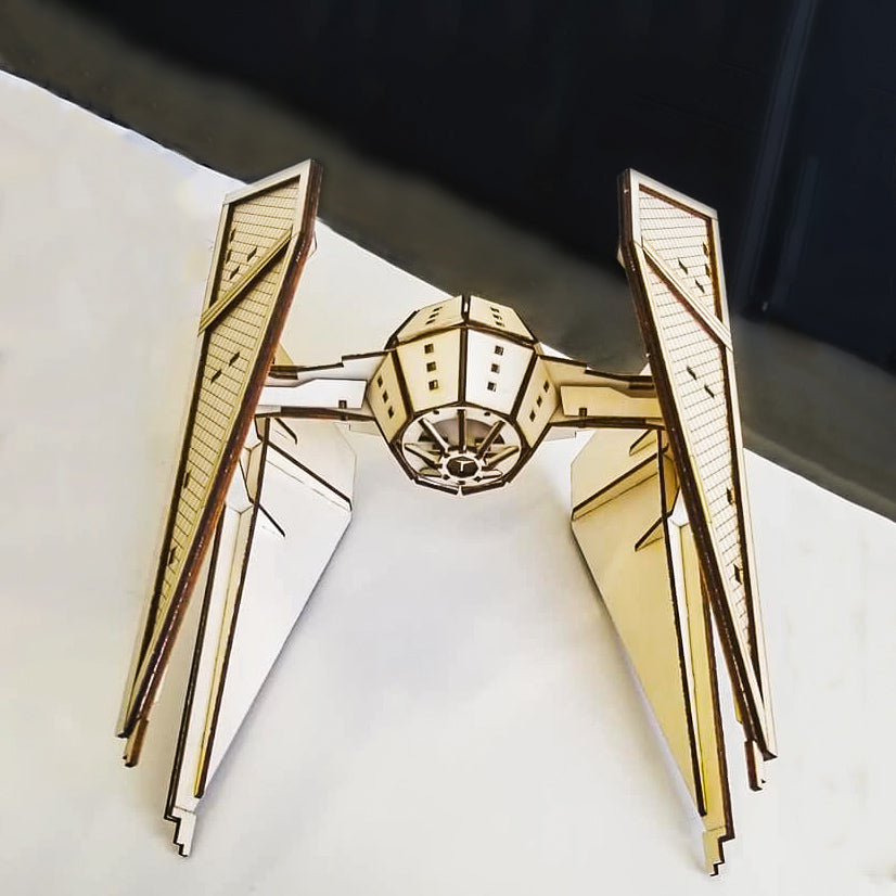 🛠️ Caza Imperial TIE Fighter - Rompecabezas 3D⚫