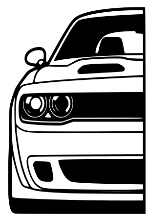 Dodge Challenger SRT 2023 | Arte en Madera | 50 cm x 35 cm