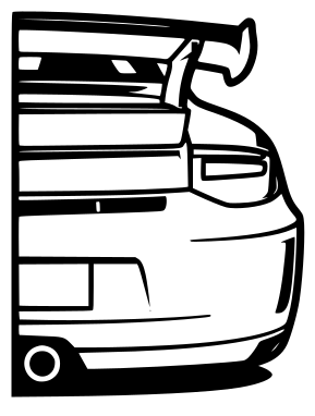 Porsche GT3 RS 2008 | Arte en Madera | 50 cm x 35 cm