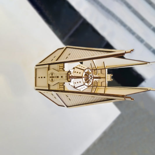 🛠️ Caza Imperial TIE Fighter - Rompecabezas 3D⚫
